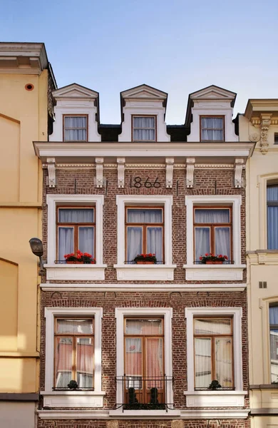 Rua Velha Bruxelas Bélgica — Fotografia de Stock