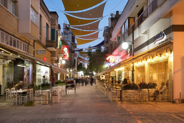 Ulica Ledra Nikozji Cypr — Zdjęcie stockowe