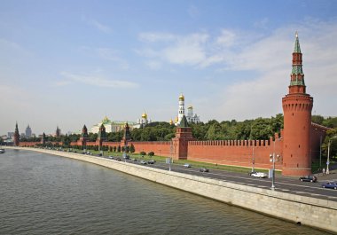 Moskova Kremlin manzarası. Rusya