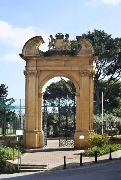 Portão Parque Floriana Malta — Fotografia de Stock