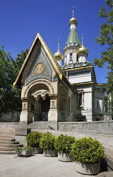 Chiesa Russa San Nicola Creatore Miracoli Sofia Bulgaria — Foto Stock