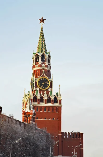Torres Spasskaya Tsarskaya Del Kremlin Moscú Rusia — Foto de Stock