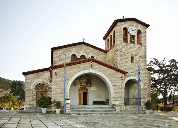 Kostel Nanebevzetí Panny Marie Igoumenitse Řecko — Stock fotografie