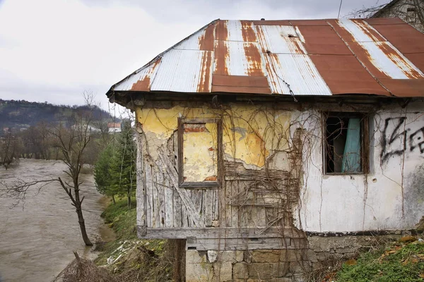 Abandoned House Jajce Bosnia Herzegovina — Stock Photo, Image
