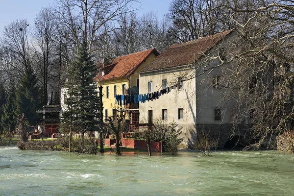 Inondation Bihac Bosnie Herzégovine — Photo