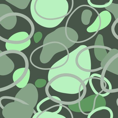 Kamuflaj desenli arka plan kusursuz vektör çizimi. Askeri moda, soyut, kusursuz desen..