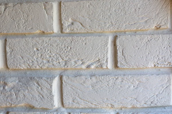 Fragment White Wall Decorative Brickwork Graphics Texture — Stock Photo, Image