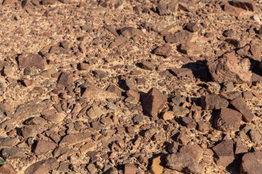 Arava Çölü 'ndeki Timna Parkı' nda Sandy Brown Taşları