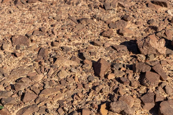 Sandy Brown Stenar Timna Park Arava Öknen — Stockfoto