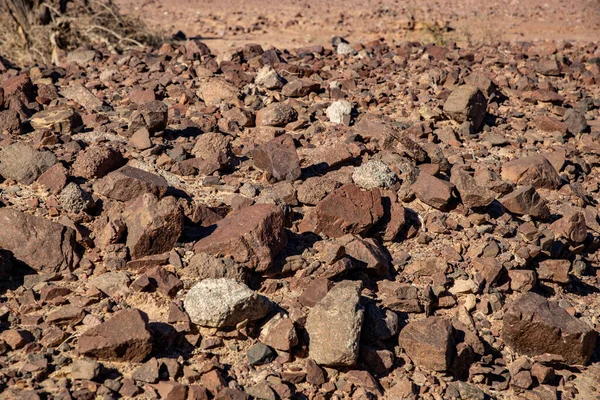 Sandy Brown Stenar Timna Park Arava Öknen — Stockfoto