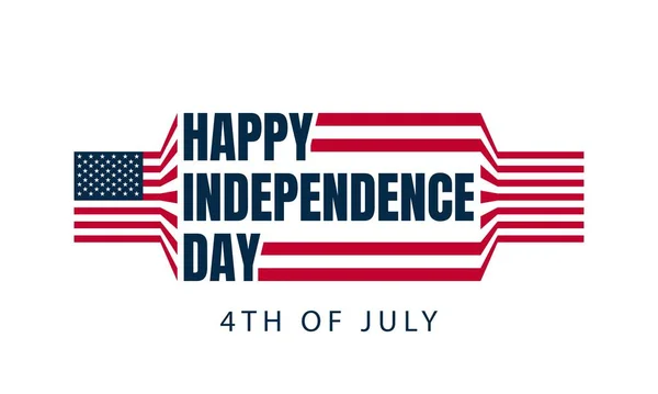 Jour Indépendance Américaine Contexte Juillet — Image vectorielle