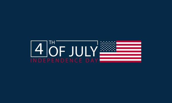 Американский День Независимости Четвертое Июля — стоковый вектор