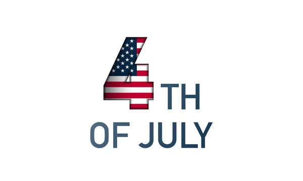 Fundo Dia Independência Americana Julho —  Vetores de Stock