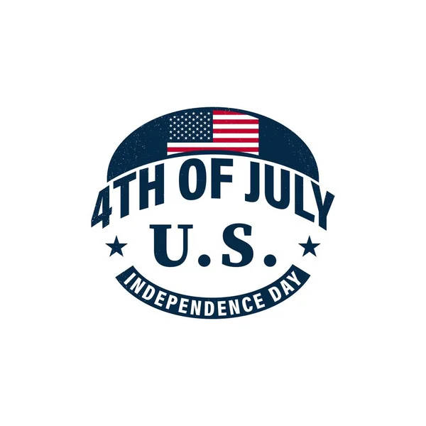 Αμερικανική Ημέρα Ανεξαρτησίας Εικονογράφηση Ιουλίου — Διανυσματικό Αρχείο