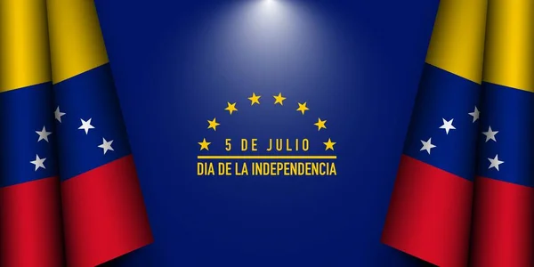 Ημέρα Ανεξαρτησίας Της Βενεζουέλας Μετάφραση Ιουλίου Ημέρα Ανεξαρτησίας — Διανυσματικό Αρχείο