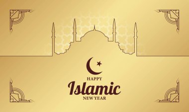 İslam Yeni Yıl Arkaplanı. 