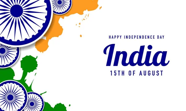 Hindistan Bağımsızlık Günü Arkaplanı — Stok Vektör