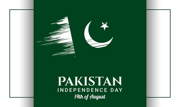Ιστορικό Της Ημέρας Ανεξαρτησίας Του Πακιστάν — Διανυσματικό Αρχείο
