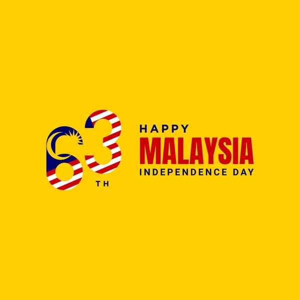 マレーシア独立記念日の背景 — ストックベクタ