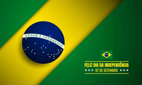 Fundo Dia Independência Brasil — Vetor de Stock