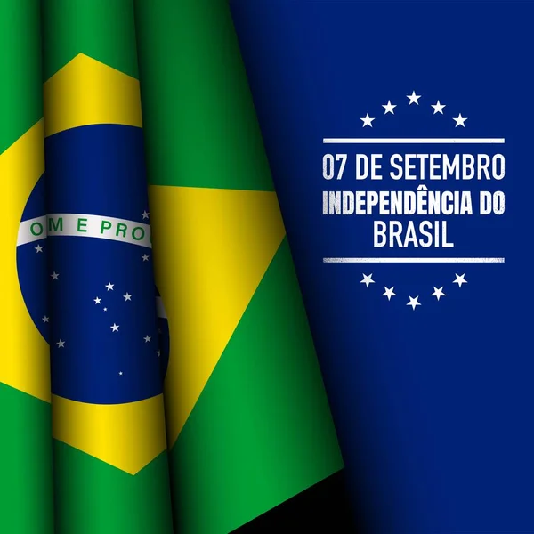 ブラジル独立記念日の背景 — ストックベクタ