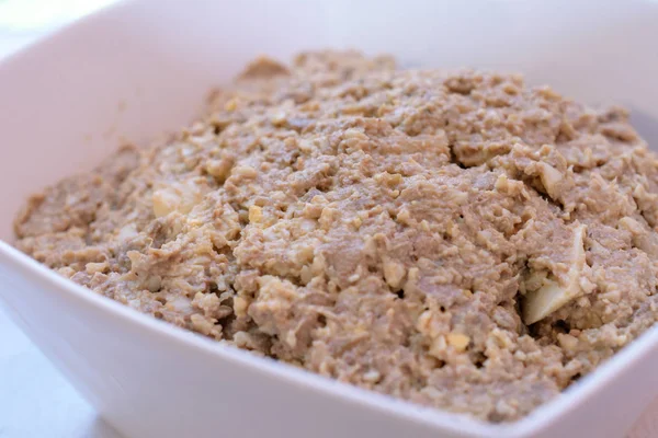 Chopped Liver Dish Traditional Passover Dish Seder Table Tel Aviv — Stock Photo, Image