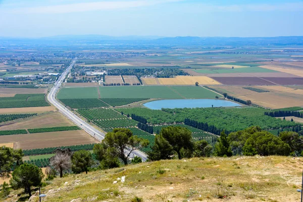 Blick Auf Nazareth Und Die Berge Der Galillee Nordosten Israels — Stockfoto