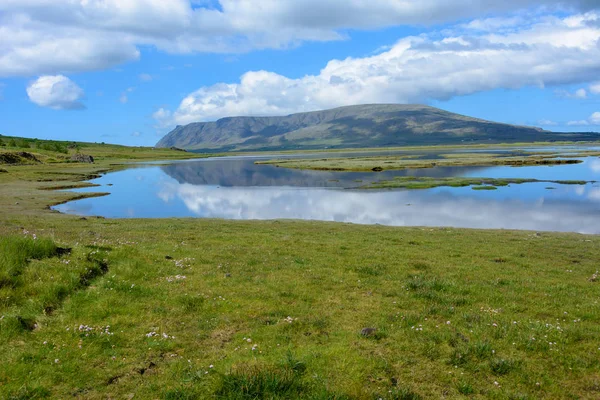 Fiordo Hvalfjordur Cerca Reikiavik Islandia Hermoso Día Verano — Foto de Stock