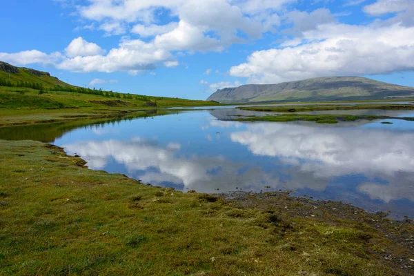 Fiorde Hvalfjordur Perto Reykjavik Islândia Belo Dia Verão — Fotografia de Stock