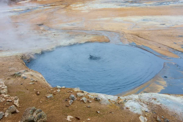 Namafjall Hverir Geothermales Gebiet Nordisland Der Nähe Des Myvatn Sees — Stockfoto