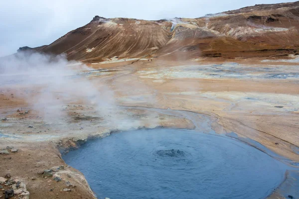 Namafjall Hverir Geothermal Area North Iceland Lake Myvatn Area Rich — Stock Photo, Image