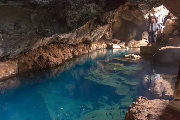 Grjotagja Cave Kfala Area Lake Myvatn Iceland Years Had Been — Stock Photo, Image