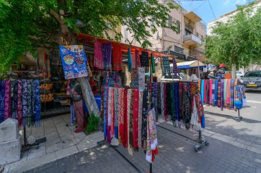 Nazareth, İsrail - 30 Nisan 2016: Eski, geleneksel Arap piyasada Nazareth Kuzey İsrail