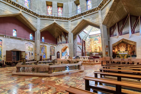 Nazareth Israel April 2016 Church Basilica Annunciation Traditionally Here Angel — Stock Photo, Image