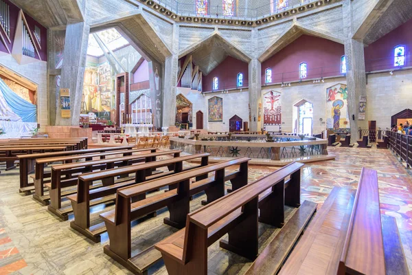 Nazareth Izrael Kwiecień 2016 Kościół Bazylika Zwiastowania Tradycyjnie Tutaj Anioł — Zdjęcie stockowe