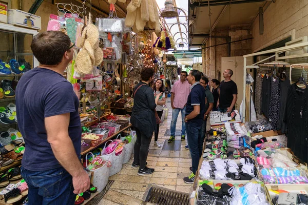 Nazareth Israel Abril 2016 Antiguo Mercado Árabe Tradicional Nazaret Norte — Foto de Stock