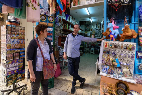 Nazareth Israel April 2016 Old Traditional Arab Market Nazareth North — Stock Photo, Image