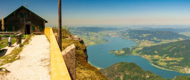 Schlafberg Mountain geniş panorama, Avusturya