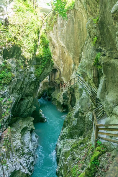 Ущелина ламмеркламм в регіоні Зальцкаммергут верхньої Австрії — стокове фото