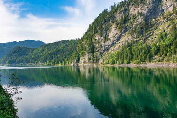 Lago Gosau (Gosausee) no distrito do lago austríaco — Fotografia de Stock