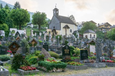 St. Wolfgang'deki tarihi Hıristiyan mezarlığı