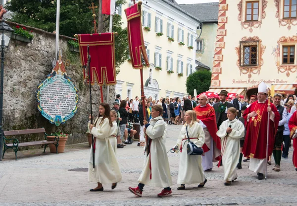 Feestelijke Marching Band en parade vieren Pinksteren — Stockfoto