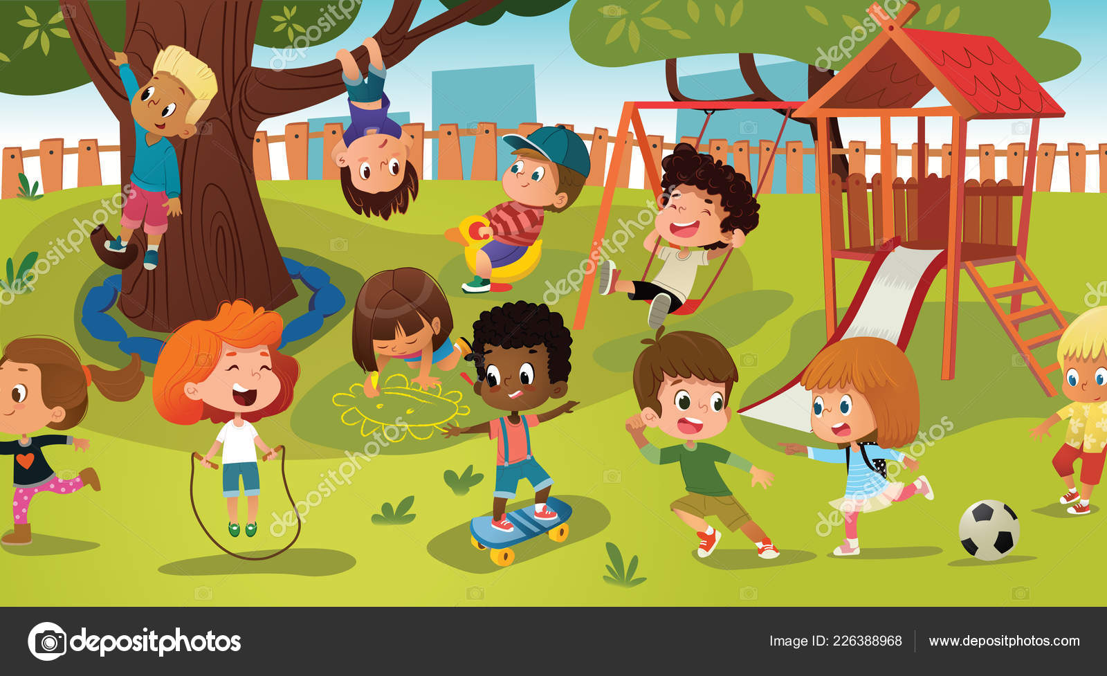 group of children clip art