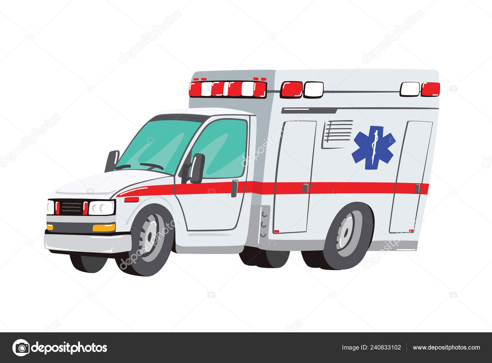 Vector illustration ambulance car on white background. Ambulance auto paramedic emergency. Ambulance vehicle medical evacuation. Cartoon ambulance silhouette on blue Stock Vector Image by ©Lisitsa_ #240833102 Vector illustration ambulance car on white background. Ambulance auto paramedic emergency. Ambulance vehicle medical evacuation. Cartoon ambulance silhouette on blue Stock Vector Image by ©Lisitsa_ #240833102