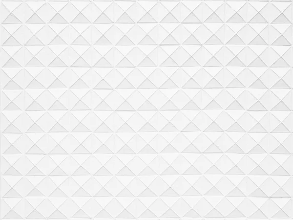 现代风格的白色几何砖墙纹理背景设计架构 — 图库照片