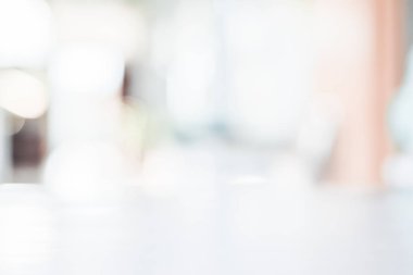 Bulanık gri ve beyaz bokeh arka plan için zemin veya logo veya metin kompozisyon dergisi için üst tablo veya grafik tasarım arka plan soyut