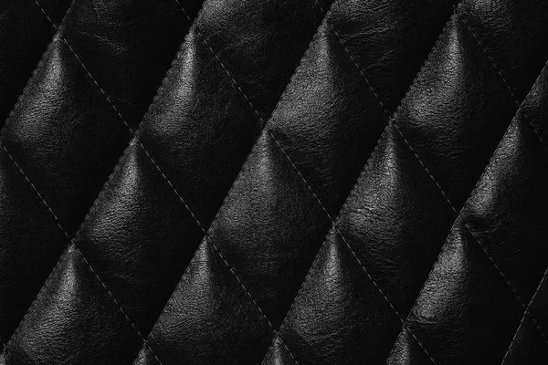 Textura de couro preto fundo, texturas de couro estão sendo usados em uma ampla gama de projetos de design, quer em web design ou design gráfico — Fotografia de Stock