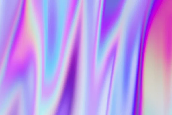 Abstraktní stěhování holografické barvy přechodu pohybující vlny — Stock fotografie
