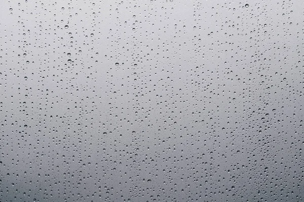 雨滴在窗玻璃自然模式雨滴背景 — 图库照片
