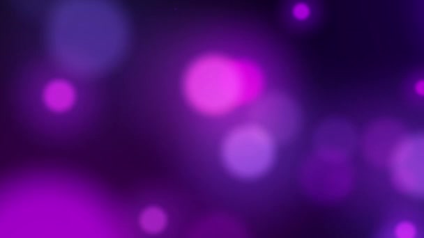 Simple purple lights bokeh background with light flare, lights blurred bokeh background for your design vintage or retro color — стоковое видео